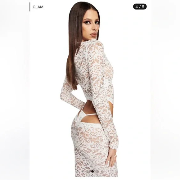 IAMGIA AMBROZIA DRESS IN WHITE - Picture 4 of 5